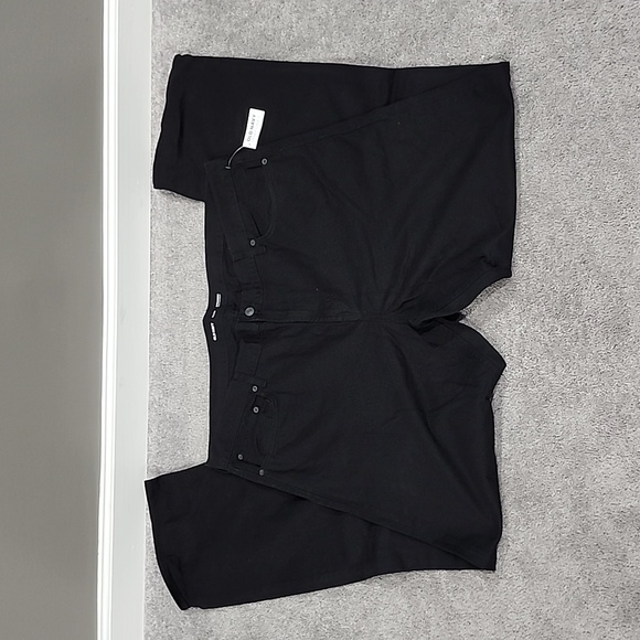 Mens Old Navy Black Straight Leg Jeans - Picture 1 of 5